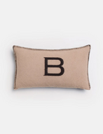 B-logo cushion cover 30x50, espresso/sand