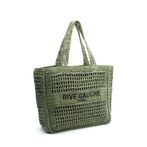 Taleen crochet rive gauche bag, kaki