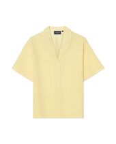 Seersucker pajama set, yellow/white check