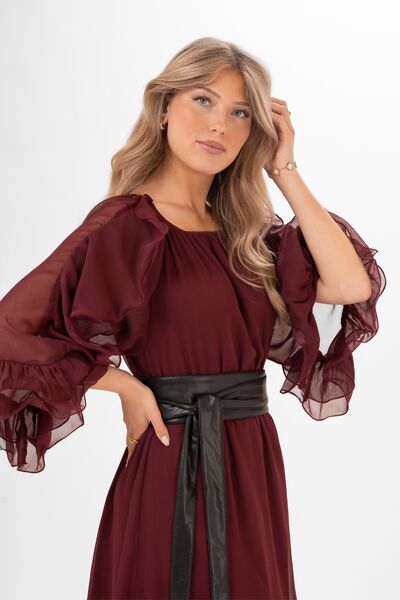 Aubrey dress, cranberry
