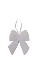 Hanger bow velvet 20cm, white