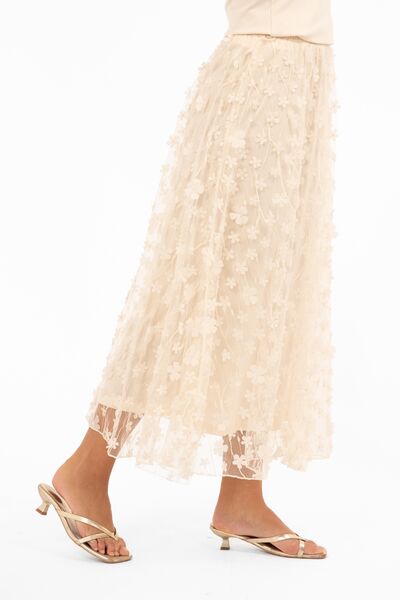 Chateau skirt, champagne