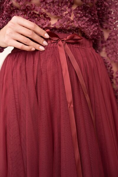 Aria tulle skirt, bordeaux