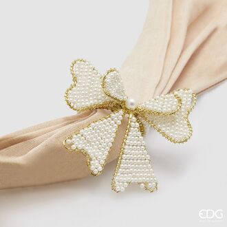 Bow napkin holder, white