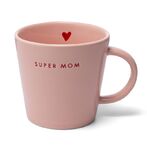 Tea cup super mom 350ml, pink