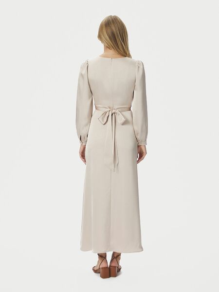 Bretti heavy sateen dress, champagne