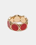 Ava pearl elastic bracelet, pearl red