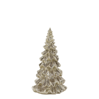 Christmas tree with glitter 25cm, champagne