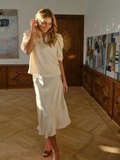 Bovary skirt, light yellow