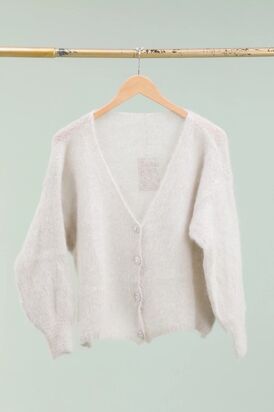 Cardigan Kid Mohair, Beige