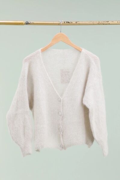 Cardigan Kid Mohair, Beige