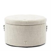 Park avenue footstool, antique white