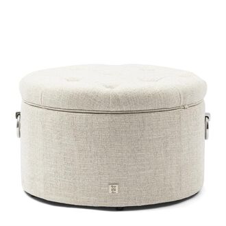 Park avenue footstool, antique white