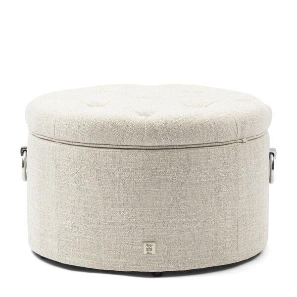 Park avenue footstool, antique white