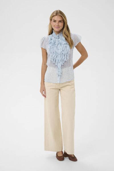 Lilja shirt, cerulean turtledove cactus