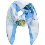 Finja scarf, lemon blue
