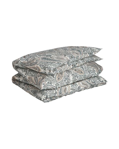 Key west paisley double duvet, tartan green