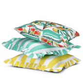 Botanic orange 50x50, white