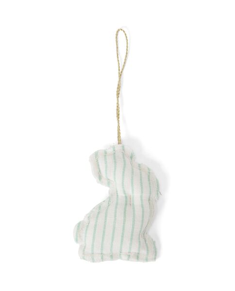Easter Bunny Linen/Cotton Ornament, Green