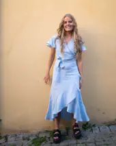 Annika dress, sky blue