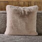 Heather alba faux fur pillow cover 50x50