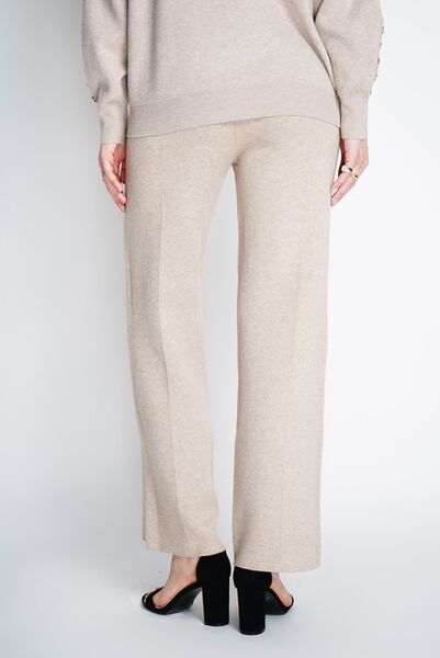 Knit pants, taupe