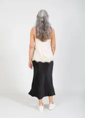 Rosie lace top, nude