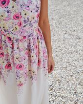 Sanni flower dress, ivory