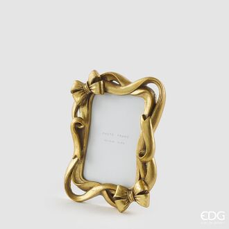 Photo frame with bow 15,5x20,5, dark gold