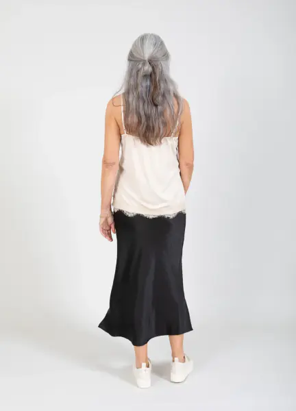 Rosie lace top, nude