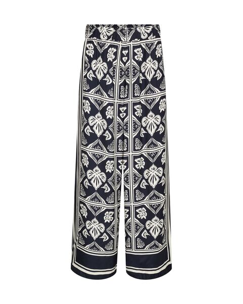 Measa linocut pant long, salute navy