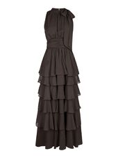 Marli solid dress, dusty brown