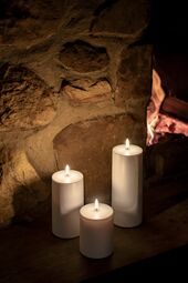 Outdoor led candle 20cm, white