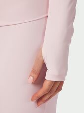Nolana zip blouse, light pink
