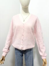 Cashmere blend cardigan, baby pink