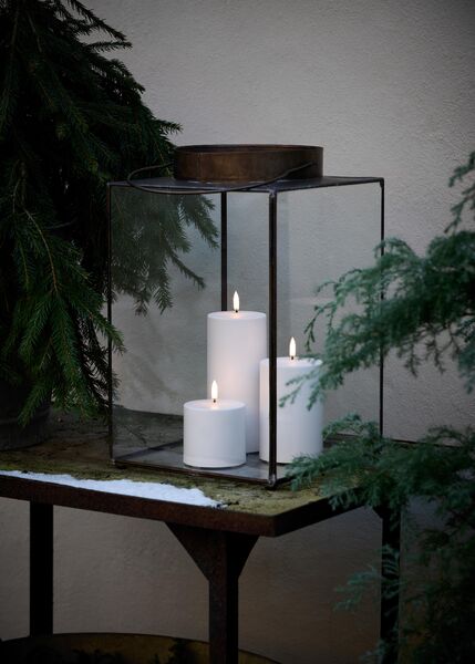 Outdoor led candle 7,8cm, white