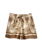 Shorts with Toile De Jouy print, beige