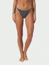 Thalia dot bikini brief, black