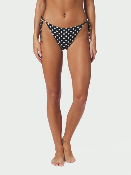 Thalia dot bikini brief, black