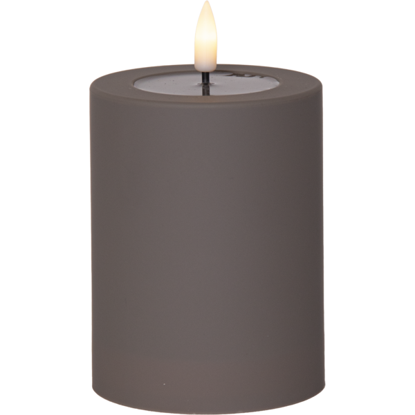 Flamme soft LED-kynttilä 12,5cm, ruskea