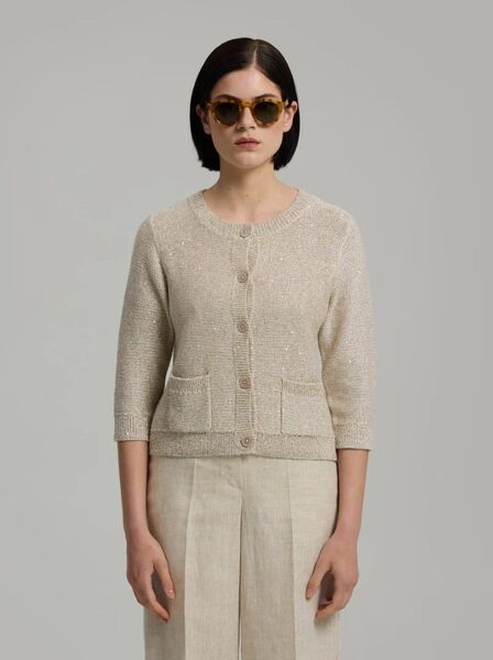 Palmer neuletakki, Latte Beige