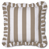 Ruffle stripes 50x50, beige