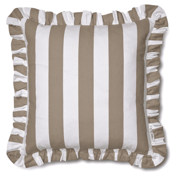 Ruffle stripes 50x50, beige