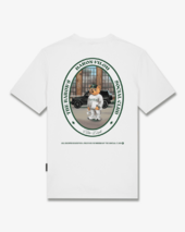 T-shirt oval backprint Filou CXLVII, white