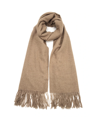 Scarf blended with cashmere, taupe
