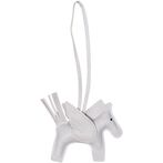 Pony bag charm, white