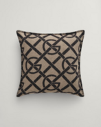 G-pattern cushion, cold beige