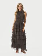Marli solid dress, dusty brown