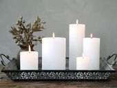 Macon pillar candle 15x7, white