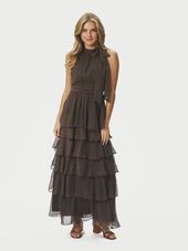 Marli solid dress, dusty brown